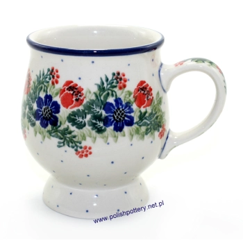 Kubek beczułka na stopce 0,32L dek. 1535X Wianek